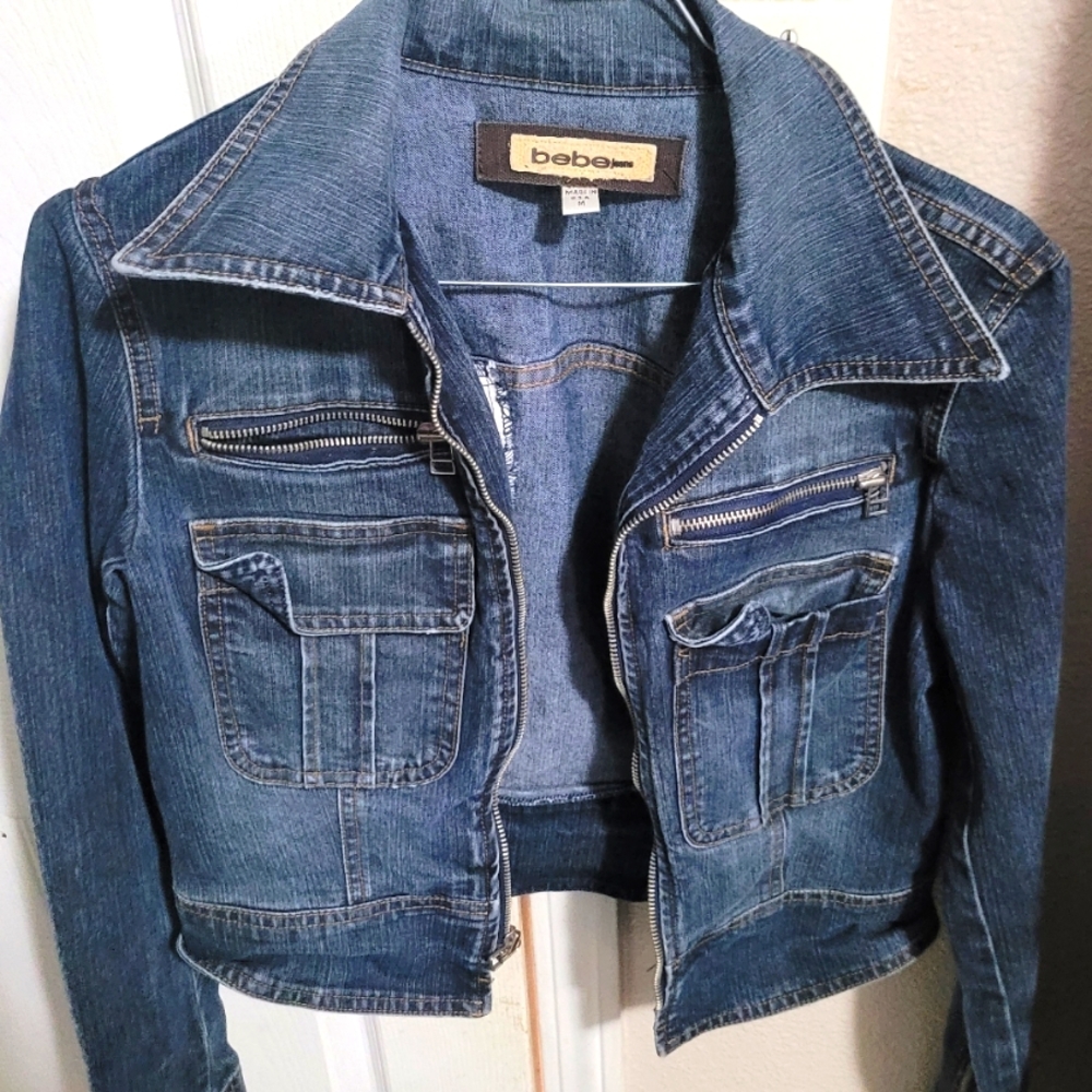 Bebe Jean jacket size M